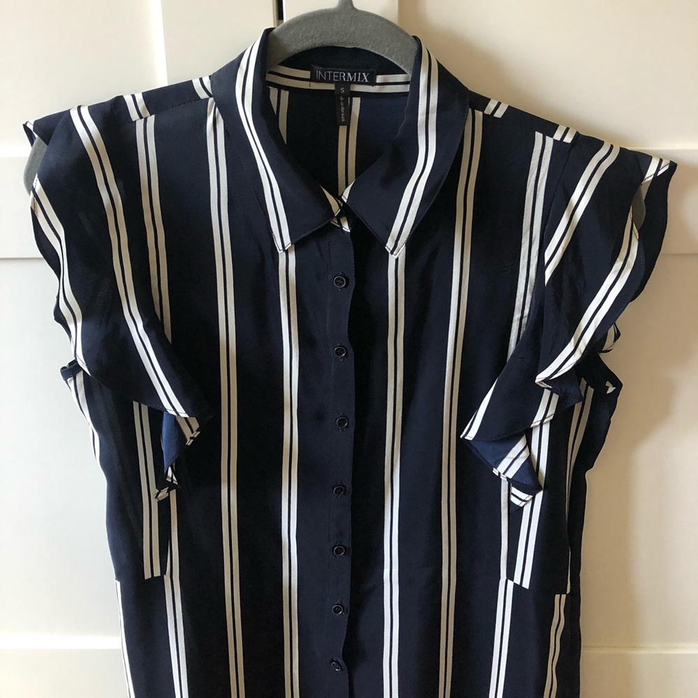 Intermix silk ruffle dress